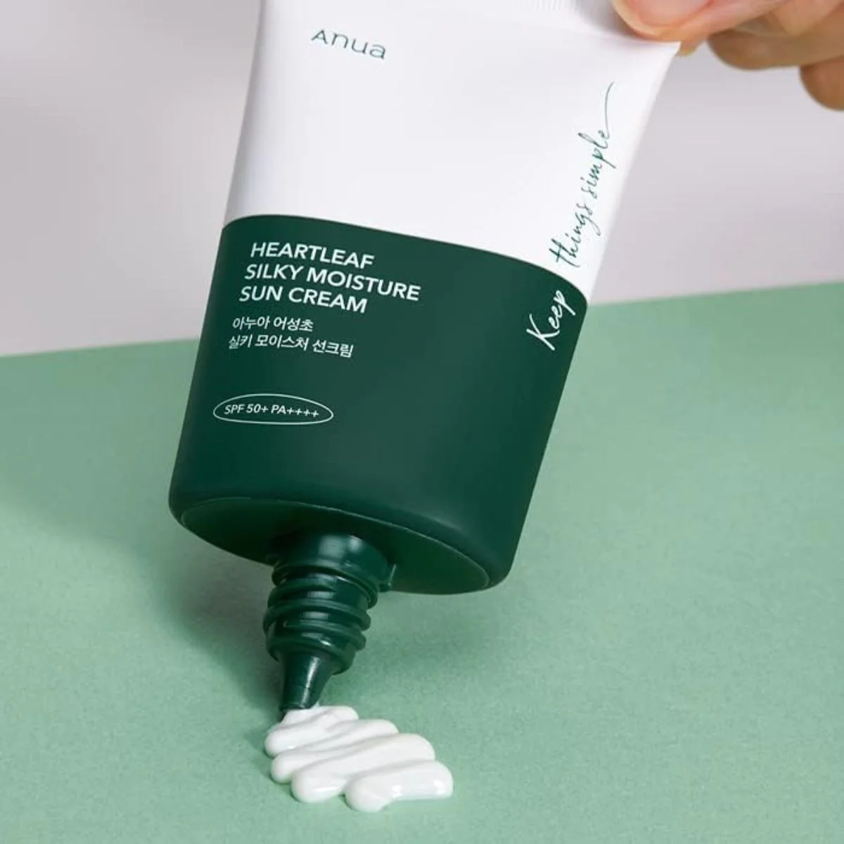 Revitalisez votre peau grâce à ANUA  Heartleaf Silky Moisture Sun Cream SPF 50+ PA++++
